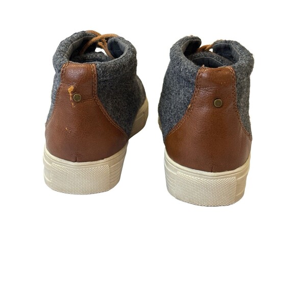 Band of Gypsies Dove Wool Blend High Top Sneakers Size 10 Gray Brown NEW - Picture 5 of 10